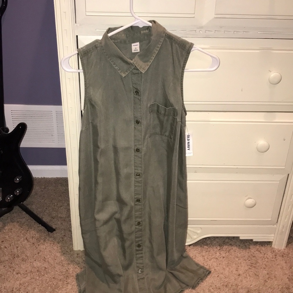 Brand New With Tags Old Navy Green Dress